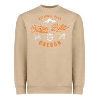 Mushroom crater lake oregon national park vintage retro Heavyweight Sweatshirt - artisFamous