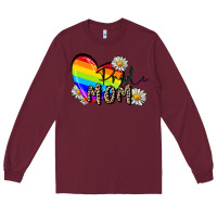 Burgundy pride mom Long Sleeve Tee - FaDigitalArtStudio