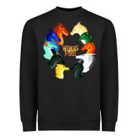 Black wings of fire Heavyweight Sweatshirt - artisFamous