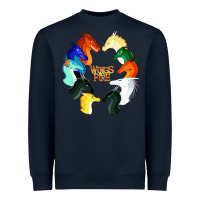 Navy wings of fire Heavyweight Sweatshirt - artisFamous
