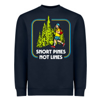 Navy snort pines not lines funny boy going to school vintage Heavyweight Sweatshirt - artisFamous