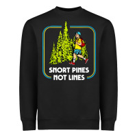 Black snort pines not lines funny boy going to school vintage Heavyweight Sweatshirt - artisFamous
