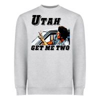 Heather Grey utah get me 2 Heavyweight Sweatshirt - artisFamous