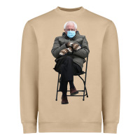 Bernie Sitting In The Cold With Mittens Meme Heavyweight Sweatshirt | Teevron