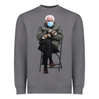 Storm bernie sitting in the cold with mittens meme Heavyweight Sweatshirt - artisFamous