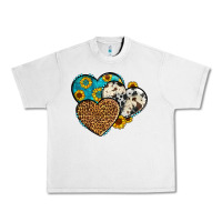 Lunar Rock cowhide leopard hearts Urban Heavy Tee - OliviaCreatesArt