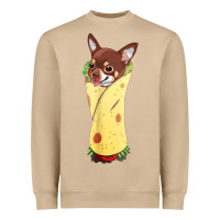 Funny Chihuahua Dog Burrito Food Tee Heavyweight Sweatshirt | Teevron