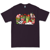 Plum Cow and strawberry coffee cups Premium Tee - HowdyJamesFarm