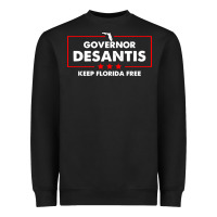 Desantis Governor Keep Florida Free Heavyweight Sweatshirt | Teevron