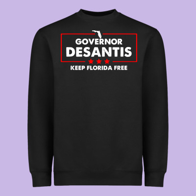 Desantis Governor Keep Florida Free Heavyweight Sweatshirt Designed By Artisfamous