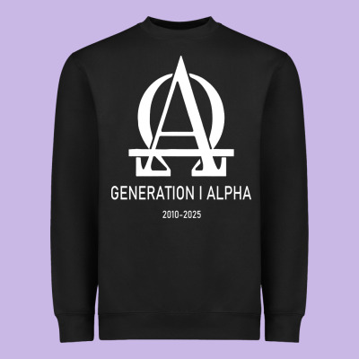 Generation Alpha Heavyweight Sweatshirt Designed By Artisfamous