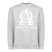 Heather Grey generation alpha Heavyweight Sweatshirt - artisFamous
