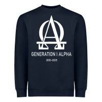 Navy generation alpha Heavyweight Sweatshirt - artisFamous