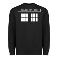 The Blue Box T Shirt Doctor Doc Dalek Bbc Bow Tie Tv Tenth Eleventh Wh Heavyweight Sweatshirt | Teevron