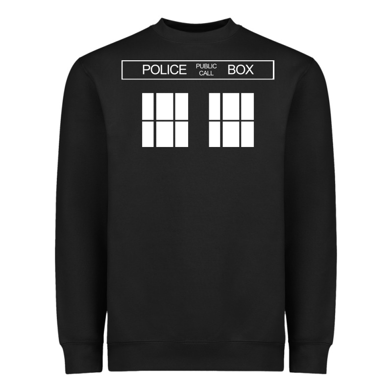 The Blue Box T Shirt Doctor Doc Dalek Bbc Bow Tie Tv Tenth Eleventh Wh Heavyweight Sweatshirt by artisFamous | Teevron