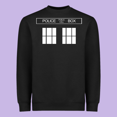 The Blue Box T Shirt Doctor Doc Dalek Bbc Bow Tie Tv Tenth Eleventh Wh Heavyweight Sweatshirt Designed By Artisfamous