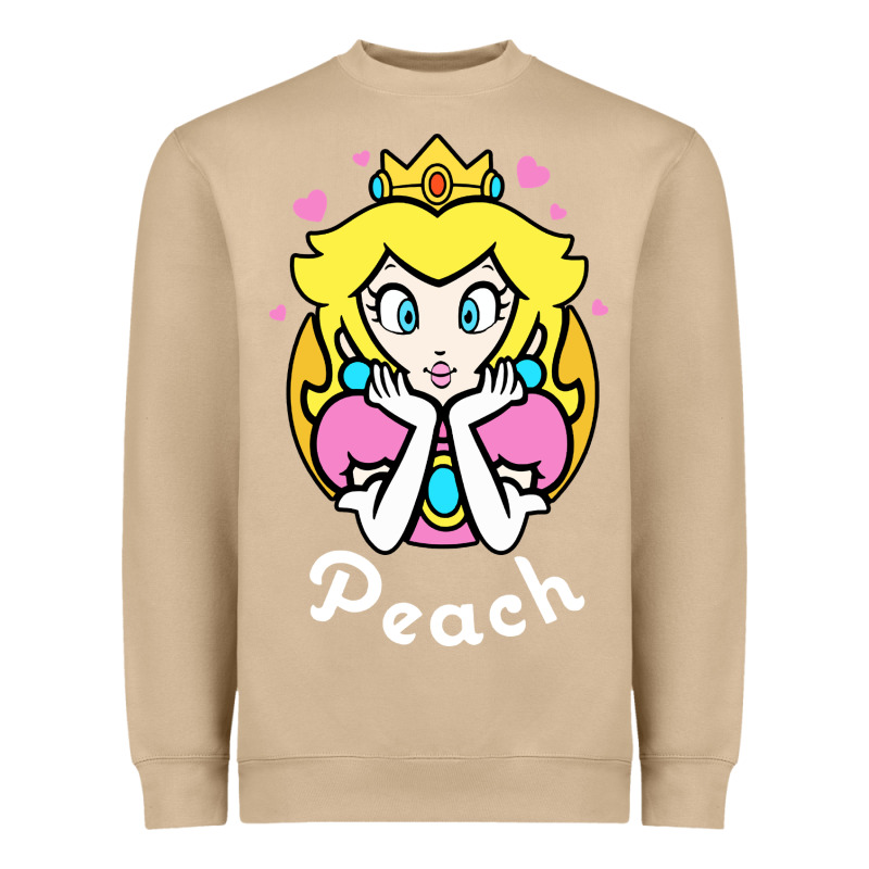 Peach Graphic Heavyweight Sweatshirt by artisFamous | Teevron