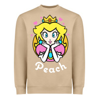 Mushroom peach graphic Heavyweight Sweatshirt - artisFamous