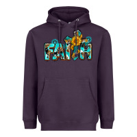 Plum faith with cross ado Heavyweight Hoodie - AdoDesignShop