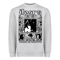 Heather Grey the doors Heavyweight Sweatshirt - artisFamous