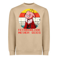 Mushroom retro style technoblade merch cosplay Heavyweight Sweatshirt - artisFamous