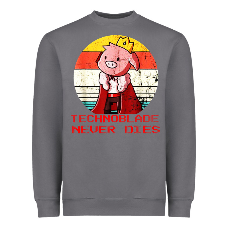 Retro Style Technoblade Merch Cosplay Heavyweight Sweatshirt by artisFamous | Teevron