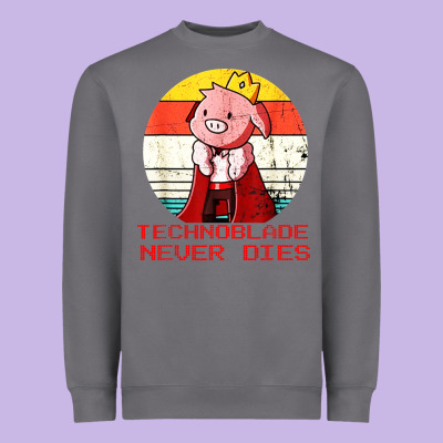 Retro Style Technoblade Merch Cosplay Heavyweight Sweatshirt Designed By Artisfamous