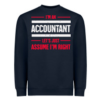 Navy funny accounting design   gift for accountants Heavyweight Sweatshirt - artisFamous