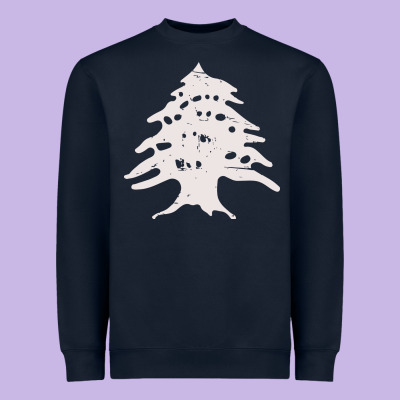 Retro Lebanon Cedar  Lebanese Heavyweight Sweatshirt Designed By Artisfamous