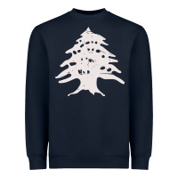 Navy retro lebanon cedar  lebanese Heavyweight Sweatshirt - artisFamous