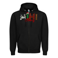 Black mimi claus Zipper Hoodie - BarkalooDesign