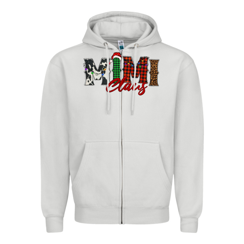 Mimi Claus Zipper Hoodie by BarkalooDesign | Teevron