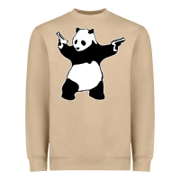Mushroom banksy panda Heavyweight Sweatshirt - artisFamous