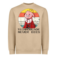 Mushroom retro style technoblade merch cosplay Heavyweight Sweatshirt - artisFamous