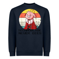 Navy retro style technoblade merch cosplay Heavyweight Sweatshirt - artisFamous
