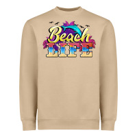 Mushroom beach life Heavyweight Sweatshirt - BarkalooDesign