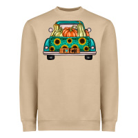 I Love Fall Truck Heavyweight Sweatshirt | Teevron