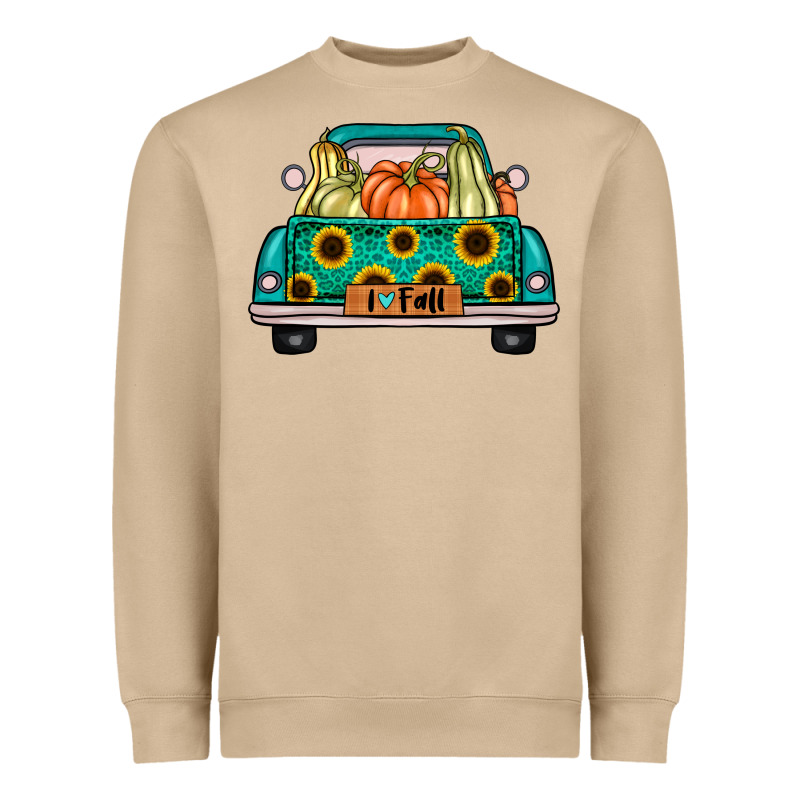 I Love Fall Truck Heavyweight Sweatshirt by artisFamous | Teevron