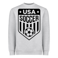 Heather Grey soccer team Heavyweight Sweatshirt - artisFamous