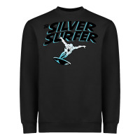 Black silver surfer Heavyweight Sweatshirt - artisFamous