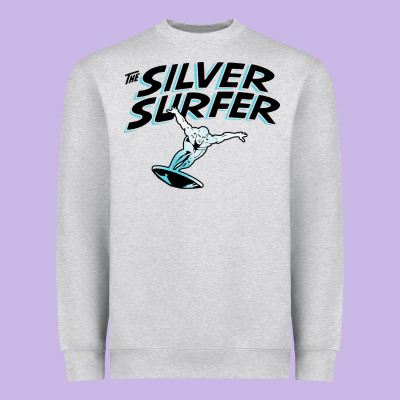 Silver Surfer Heavyweight Sweatshirt Designed By Artisfamous