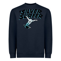 Navy silver surfer Heavyweight Sweatshirt - artisFamous