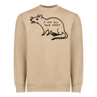 Mushroom I Ate All Your Money Heavyweight Sweatshirt - artisFamous