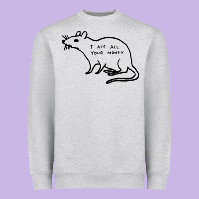 I Ate All Your Money Heavyweight Sweatshirt Designed By Artisfamous