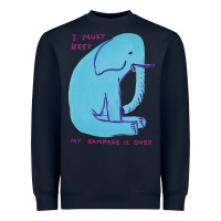 Navy i must rest my rampage is over Heavyweight Sweatshirt - artisFamous