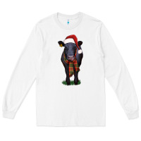 White black angus Long Sleeve Tee - RanaPortraitStore