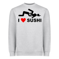 I Love Sushi Funny Heavyweight Sweatshirt | Teevron