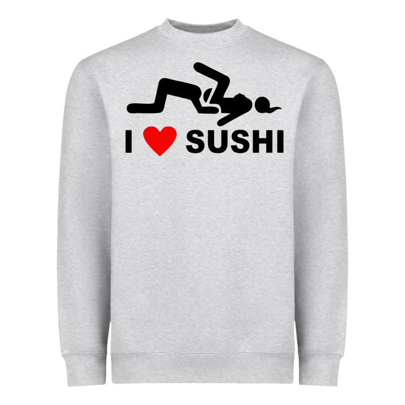 I Love Sushi Funny Heavyweight Sweatshirt by artisFamous | Teevron