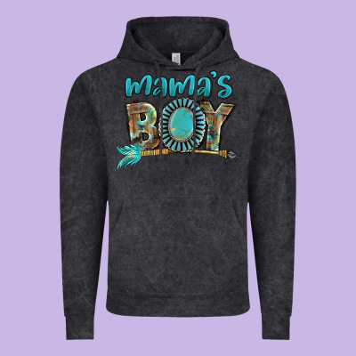 Mama's Boy Mother's Day Vintage Hoodie Designed By Fadigitalartstudio