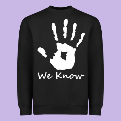 Skyrim Dark Brotherhood We Know Hand Novelty Kids Mens Womens T Shirt Heavyweight Sweatshirt Designed By Artisfamous